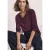 Shirt met gedrapeerde hals
