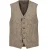 John Varvatos Slim Fit Vest With Zip/button Cf Placket Mushroom