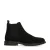 Manfield – Heren – Zwarte suède chelsea boots –