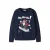 NAME IT KIDS rechtvallende kersttrui met print – donkerblauw
