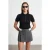 Slim Fit Polo Kraag Gebreide Blouse