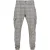 Urban Classics Heren Glencheck Cargo Joggingbroek met all-over print (Wit/zwart)