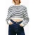Tommy Hilfiger Tjw Crop Badge Sweater Ancient White/stripe