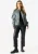 Metalen bomberjack met elastische taille