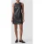 Calvin Klein Faux Leather Mini Dress Black