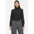 VILA semi-transparante top met smockwerk – zwart