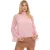 I Saw It First Damesblouse met ruches en lange mouwen (Blush)