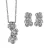Orphelia Dames 925 Sterling Zilveren Set: Ketting-Hanger + Oorbellen – Zilver SET-6018