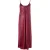 Fluwelen Slip Dress Met Sleufhals Mouwloze Maxi Jurk