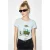 Geborduurde Geprinte Ronde Hals T-shirt