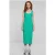 Urban Classics Ladies Rib Top Dress Ferngreen