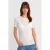 Slim Fit Geribbelde Ruchesblouse