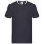 Fruit of the Loom Heren Ringer Contrast T-shirt (Marine / Wit)