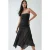 Strapless Kant Midi Jurk