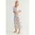TRENDYOLMİLLA Dames Blauw Bloemen Midi A-lijn A-lijn Rokken