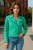 Dames Aqua Blue Classic Brando Biker leren jack – Secunda