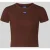 Hugo Blue Slim fit T-shirt van katoenmix, model ‘BABY TEE_B’