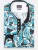 7Camicie Zakelijk overhemd ‘Donatello Iconic Poplin Stretch Man Shirt Green White’  groen