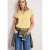 Street One Dames Shirt met hangende schouders en V-hals in Geel