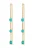 ELLI Oorbellen  turquoise / goud
