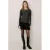 Frankie&Liberty aansluitende longsleeve met glitters – zwart