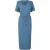Vero Moda Dames Bubble V-hals Midi Jurk (Coronet Blauw)