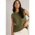 White Stuff Stitchy Cotton Tank Khaki Green