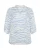 KAFFE CURVE Blouse ‘Edina’  lichtblauw / wit