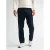 Petrol Industries tapered chino met linnen donkerblauw
