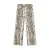 Indian Blue Jeans high waist wide leg jeans zand