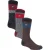 Heat Holders3 paar thermo herensokken voor de winter – Zwart Grijs