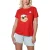 Looney Tunes T-shirt voor dames met Taz-kerstmuts (Rood)