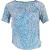 Sandro T-shirt met luipaardprint in blauwe zijde