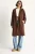 Oversized Midi Trenchcoat met Sjaalkraag