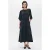 ZENGGI Satin Dress Black