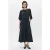 ZENGGI Satin Dress Black