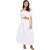 Brave Soul Dames/Dames Bardot Gewaad Top (Wit)