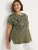 Cellbes of Sweden Shirt  kaki / lichtgroen / donkergroen / wit