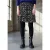 Gedessineerde chiffon rok