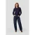 Anytime trui met sierknopen donkerblauw