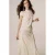 Mango jacquard midi rok – ecru