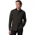 Overhemd Profuomo Slim Fit bruin wol