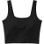 Malelions Women Cropped Emblem Tank Top | Black