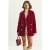 Oversized Gewatteerde Pluche Jas