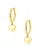 Hey Happiness Oorbellen ‘Heart Huggie’  goud