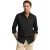 Zwart hemd met slim fit en Rigby Go-logo