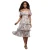 Midi Bardot Jurk Met Bloemmotief In Mousseline Dames Goddiva
