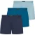 Lyle & Scott Gewone boxershorts voor heren (3-pack) (Blauw)