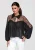 Ombre Blouse ‘OW-TS-E0026’  zwart