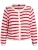 Zizzi Gebreid vest  rood / wit